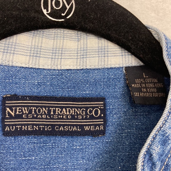 Newton Trading Co. Authentic Casual Wear Denim Tunic sz Large - Picture 9 of 11